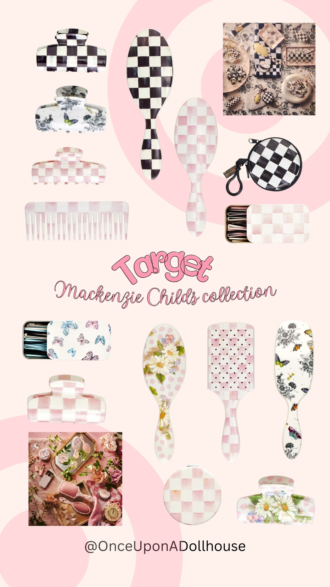 Target MacKenzie Childs collection! 

Hair brushes, hair clips, mirror, comb, elastic pouch, matchbox bobbies 

#LTKHome #LTKBeauty #LTKSpringSale