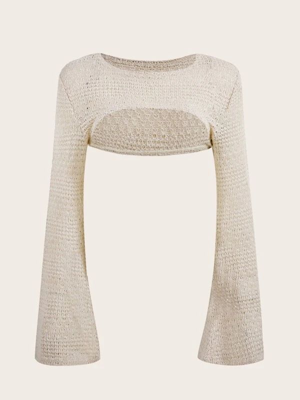 SHEIN ICON Solid Super Crop Sweater | SHEIN