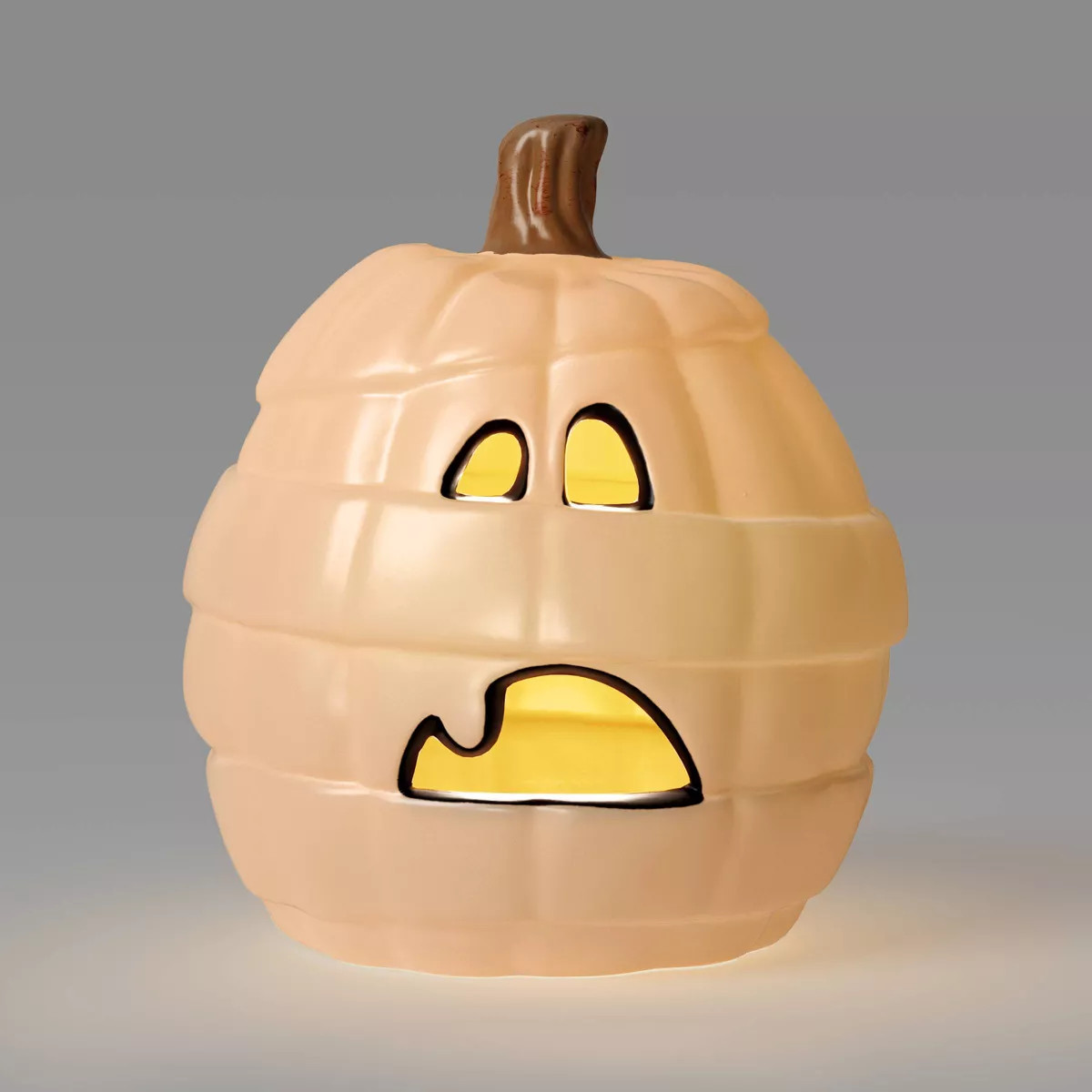 9" Light Up Pumpkin with Timer Halloween Decorative Prop White - Hyde & EEK! Boutique™: Indoor/... | Target