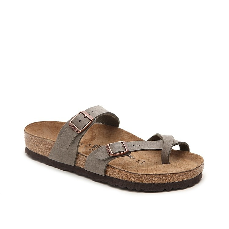 Birkenstock Wide Width Mayari Sandal | Women's | Stone | Size EU 40 / US Womens 9-9.5 / Mens 7-7.5 | Sandals | Footbed | DSW