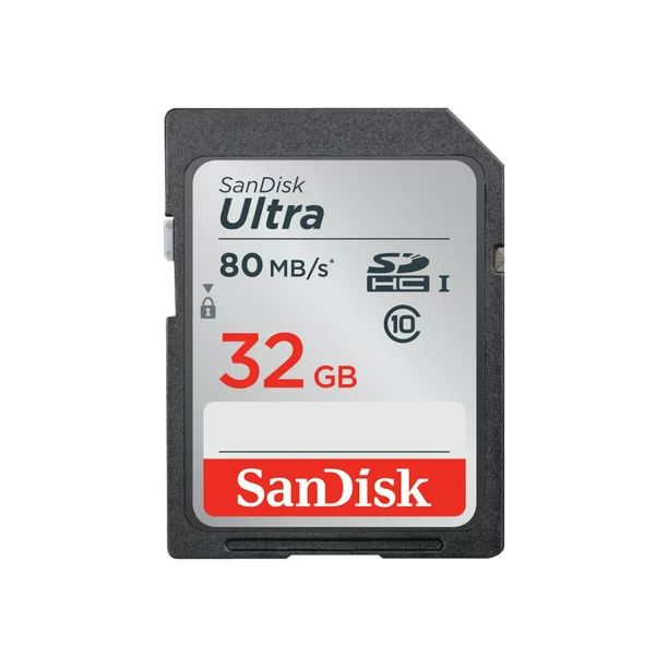 SanDisk 32GB Ultra SDHC UHS-I Memory Card - 80MB/s, C10, Full HD, SD Card - SDSDUNC-032G-GN6IN | Walmart (US)