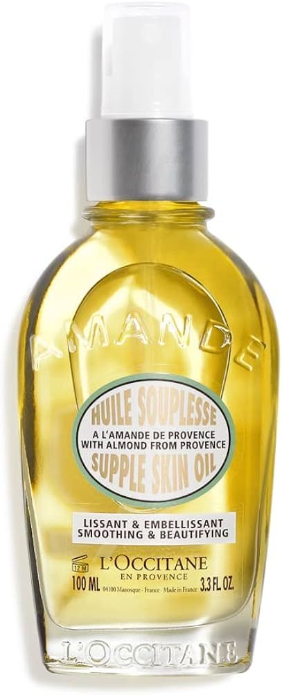 L'Occitane Almond Supple Skin Oil 3.3 Fl. Oz.: Improve Appearance of Stretch Marks, Soften Skin, ... | Amazon (US)