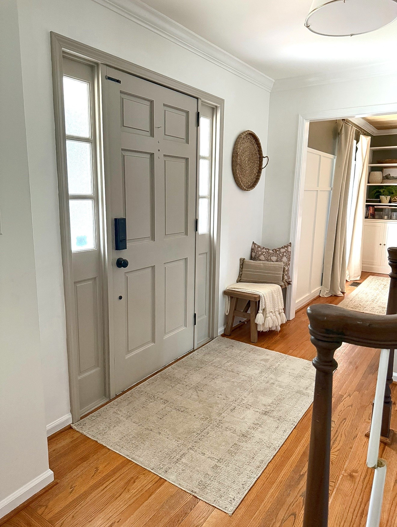 Entryway rug 

I usually put this pattern out for the spring and summer months 

I also have the 10 ft runner in the adjoining hallway 

#LTKStyleTip #LTKSaleAlert #LTKHome