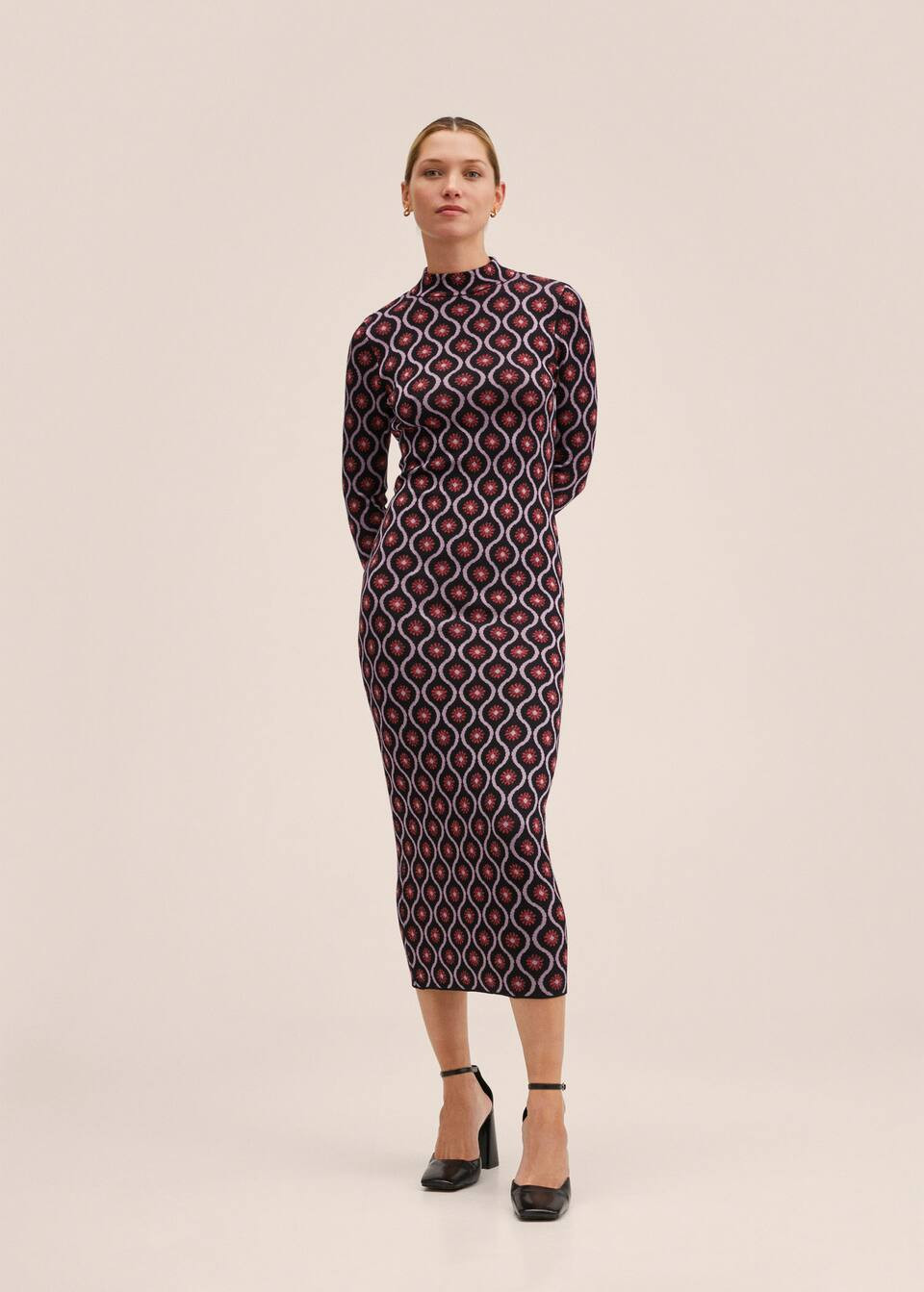 Printed retro dress | MANGO (US)