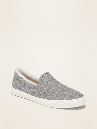 Sherpa-Lined Slip-Ons for Women | Old Navy (US)