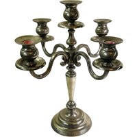 Vintage Silver Plate Candelabra For 5 Tapered Candlesticks 14.5"" T 13"" W | Etsy (US)