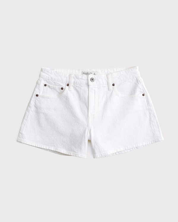 Women's Curve Love Mid Rise A-Line Short | Women's Clearance | Abercrombie.com | Abercrombie & Fitch (US)