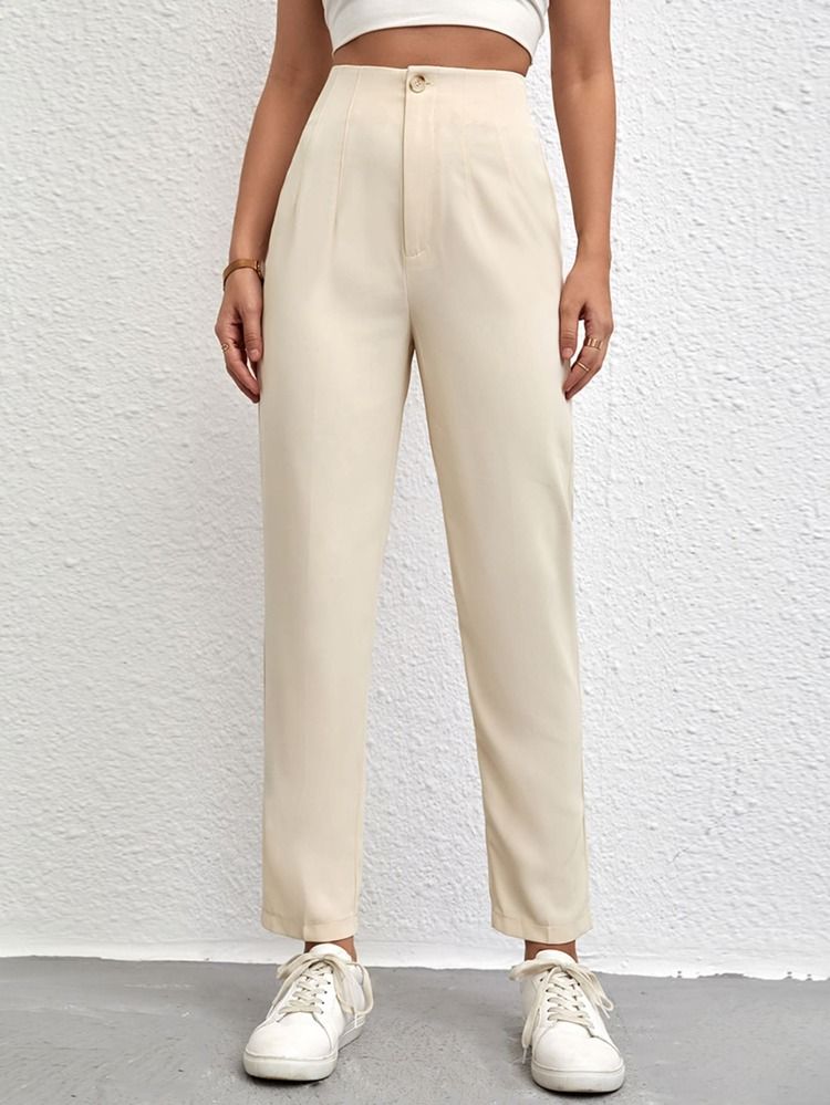 High Waist Straight Leg Pants | SHEIN