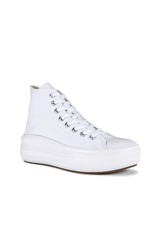 Converse Chuck Taylor All Star Move Platform Sneaker in White, Natural Ivory, & Black from Revolv... | Revolve Clothing (Global)