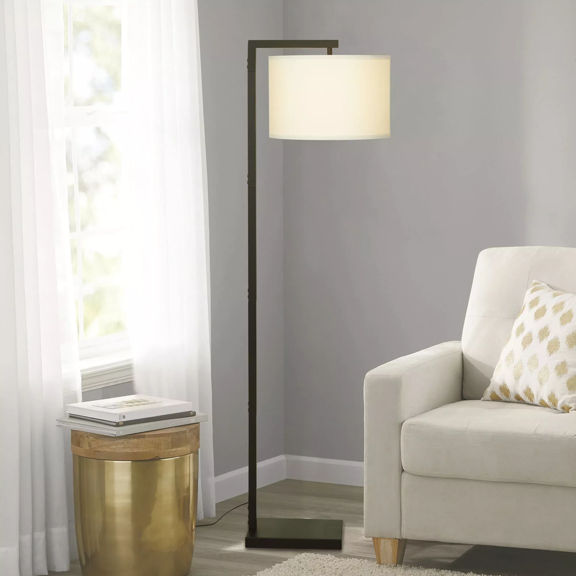 Mainstays etagere deals floor lamp