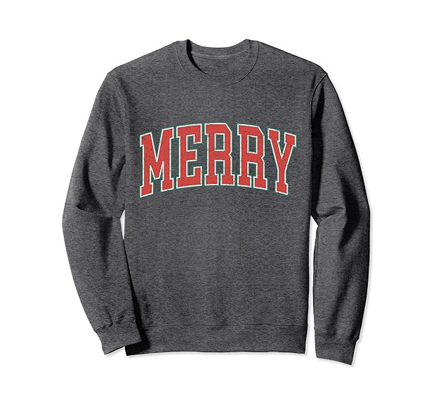 VINTAGE MERRY CHRISTMAS Sweatshirt | Amazon (US)