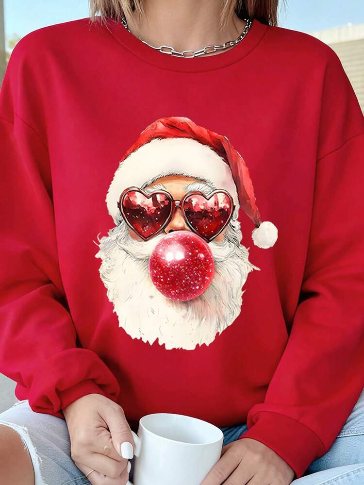 Santa Sweatshirt  | SHEIN