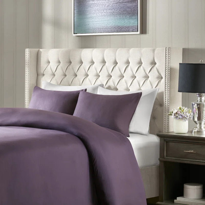Tickhill Upholstered Wingback Button Tufted Headboard | Wayfair North America