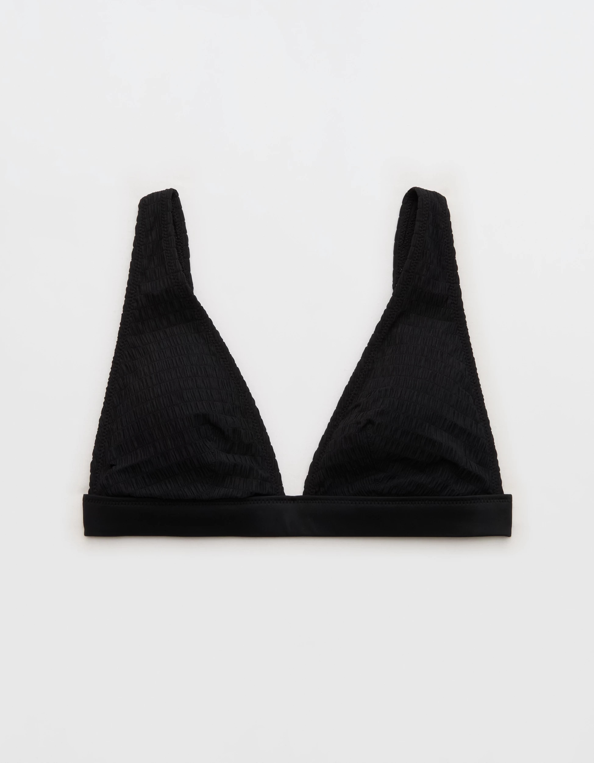 Aerie Banded Plunge Smocked Bikini Top | Aerie