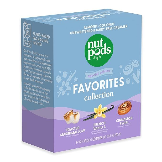 nutpods Favorites Collection Coffee Creamer - Unsweetened Non Dairy Creamer - Toasted Marshmallow... | Amazon (US)