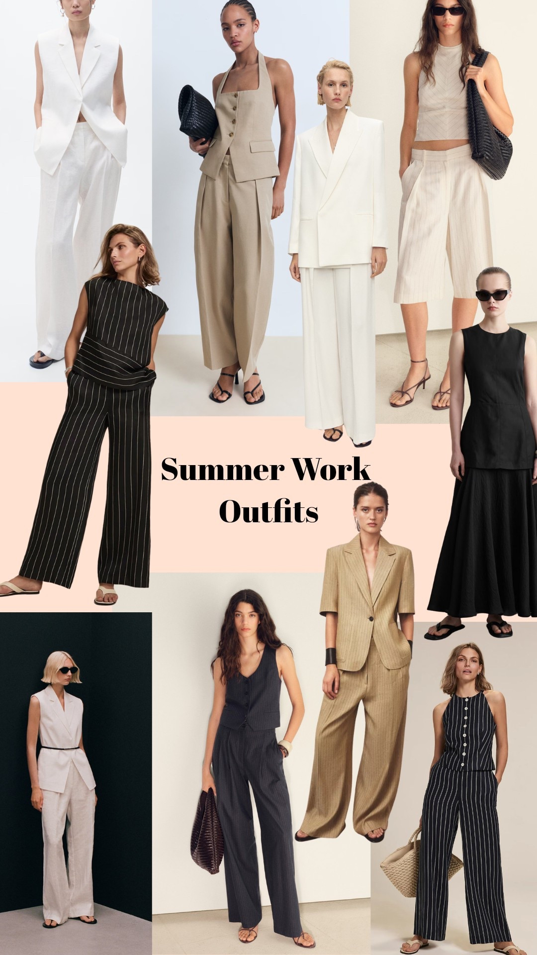 Summer work outfits 
Linen co-ord
Waistcoat 
Summer tailoring summer suit

#LTKsummer #LTKuk #LTKeurope