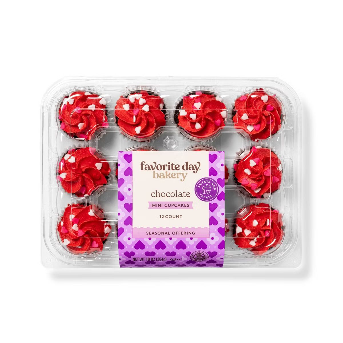 Valentine's Day Chocolate Mini Cupcakes - 10oz/12ct - Favorite Day™ | Target