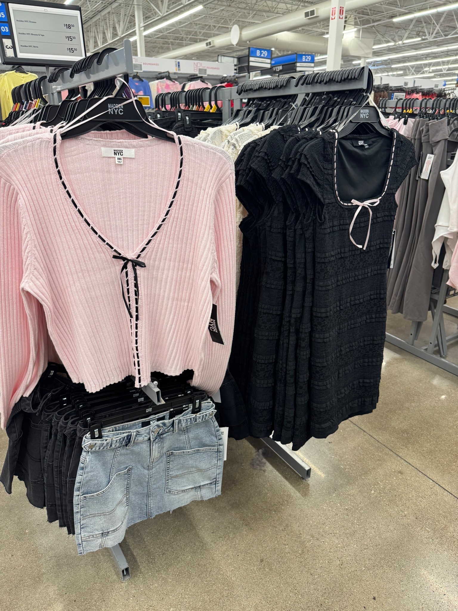 Walmart Madden NYC Women's Tie Front Top with Long Sleeves, Sizes XXS-XXL / Madden NYC Women’s Texture Mini Dress with Short Sleeves, Sizes XXS-XXL / Valentine’s Day outfit / Madden NYC Women's Denim Pocket Skirt, Sizes XXS-XXL

#LTKootd #LTKSeasonal #LTKFindsUnder50