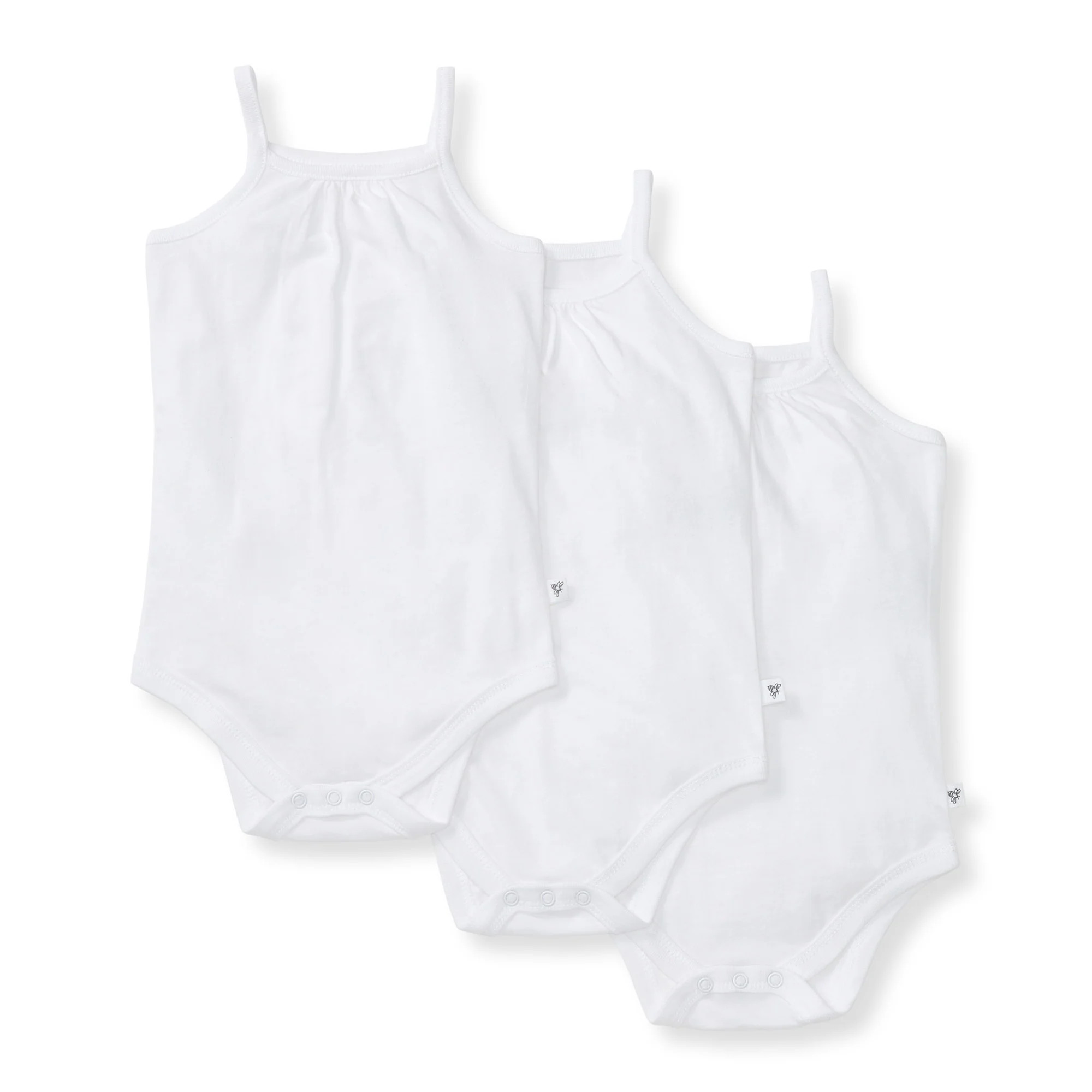 Solid Organic Cotton Baby Camisole Bodysuits 3 Pack | Burt's Bees Baby