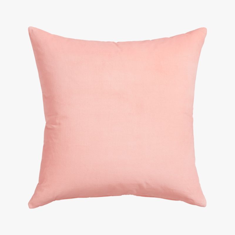 leisure blush 23" pillow with down-alternative insert | CB2