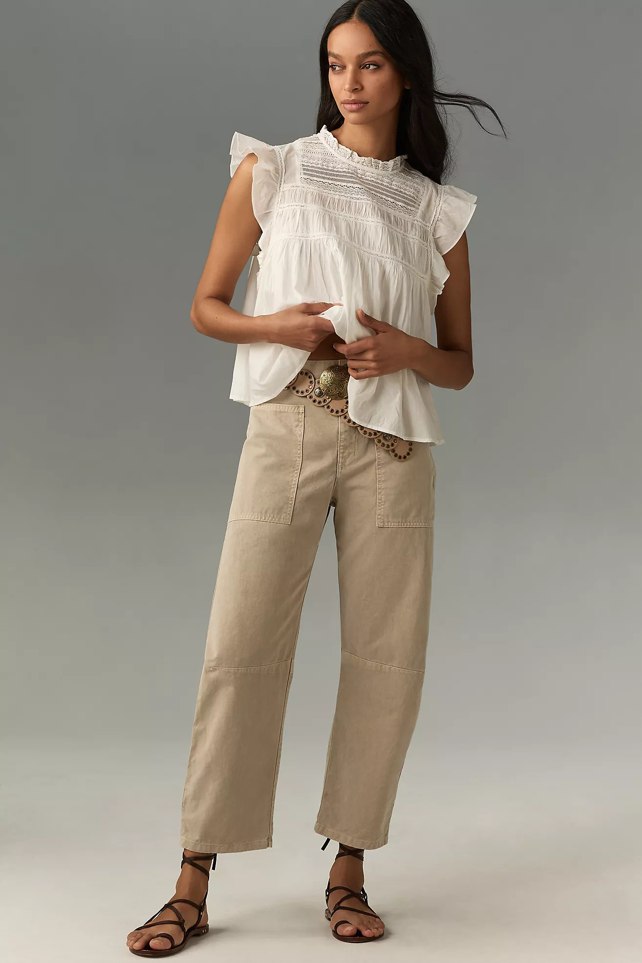 Velvet by Graham & Spencer Brylie Twill Pants | Anthropologie (US)