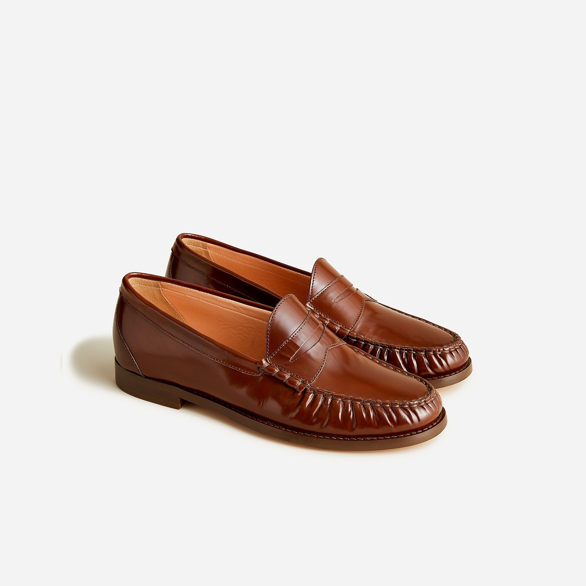Winona penny loafers in spazzolato leather | J.Crew US