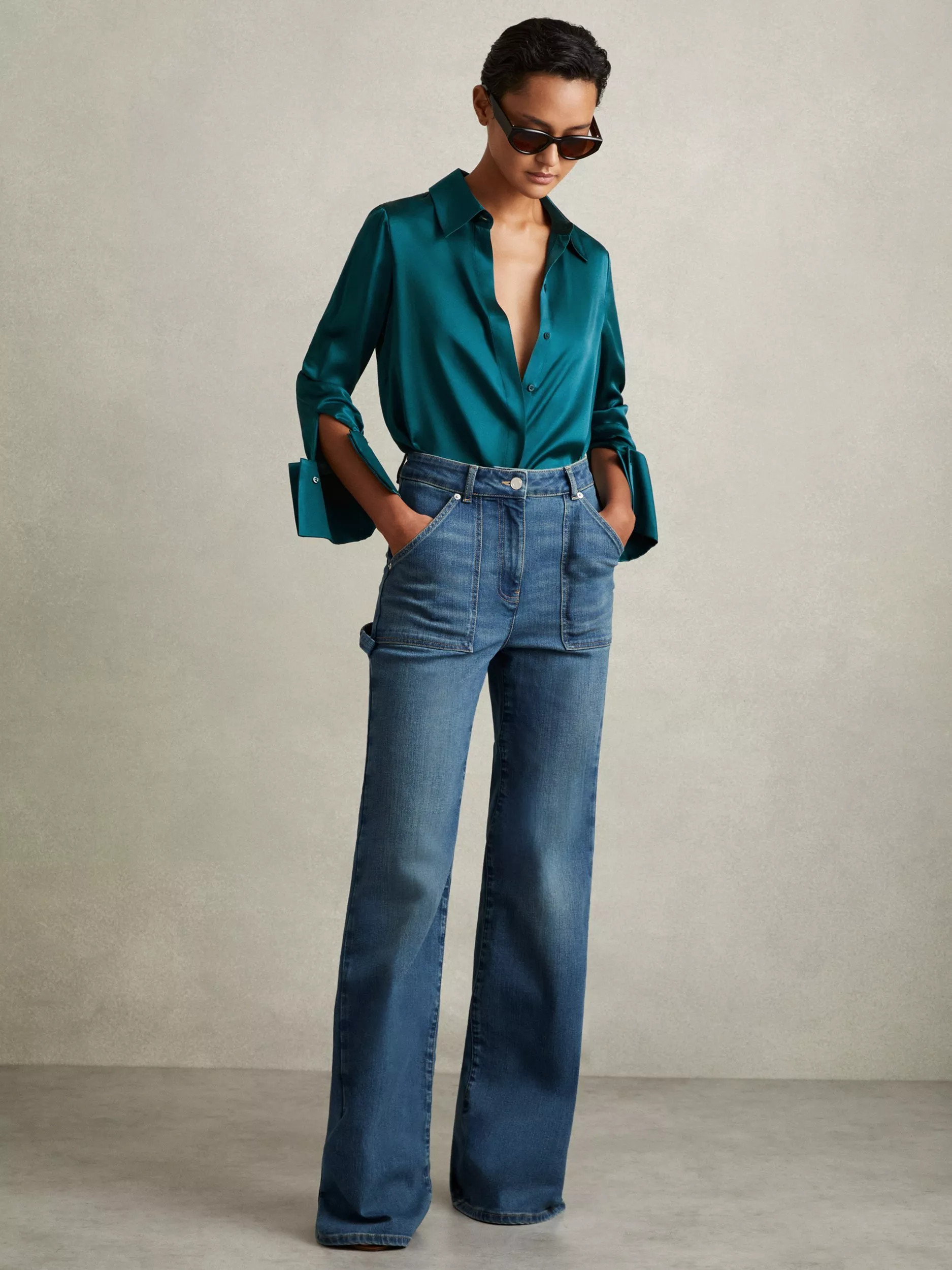 Reiss Hailey Silk Shirt | John Lewis (UK)