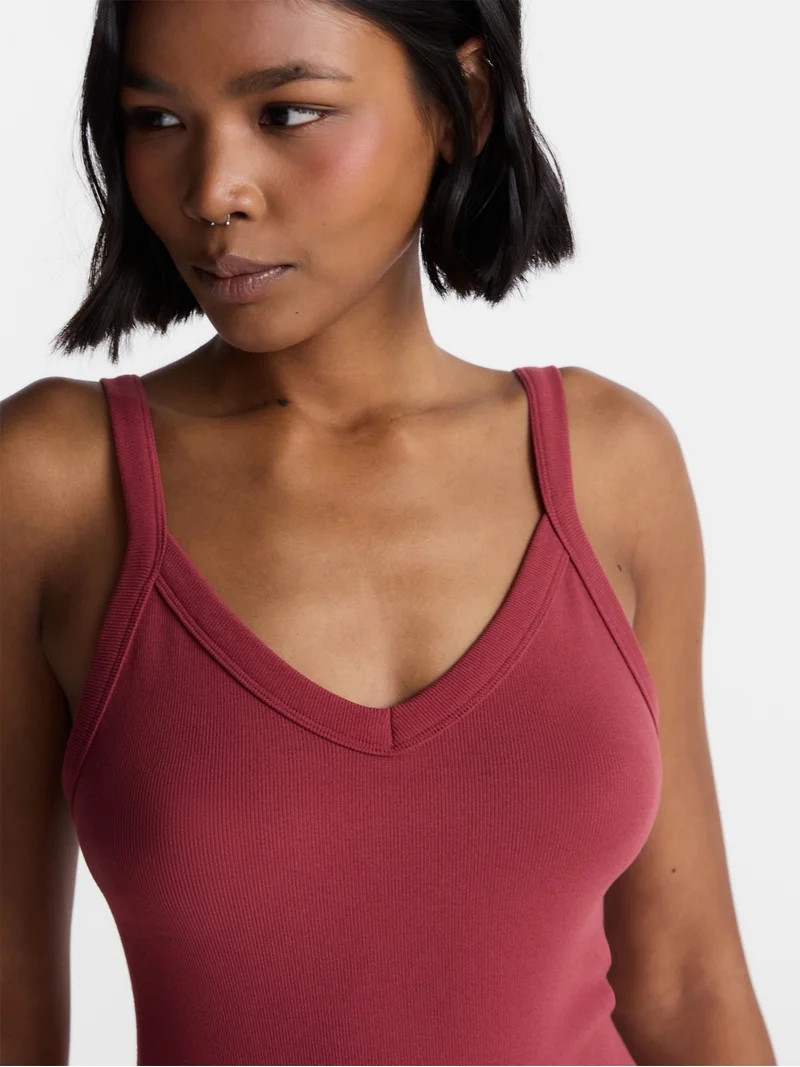 No Boundaries Seamless V Neck Bodysuit, Women's XXS-XXL | Walmart (US)