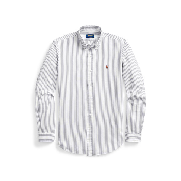 Custom Fit Striped Stretch Oxford Shirt for Men | Ralph Lauren® UK | Ralph Lauren (UK)