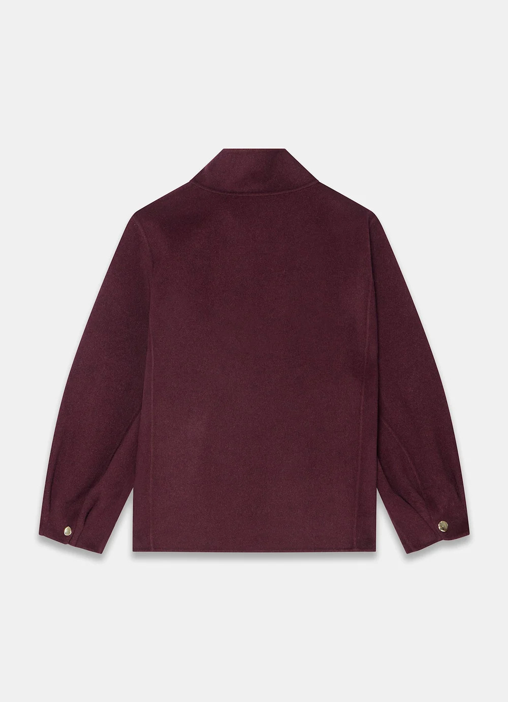 Burgundy Wool Blend Hand Finished Bomber Jacket | Mint Velvet - ROW