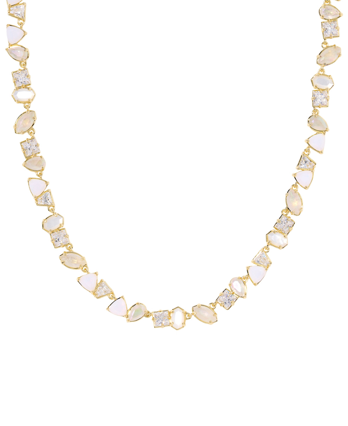 Kendra Scott Malachite Isabelle Tennis Necklace - Gold Neutral Mix | Macy's