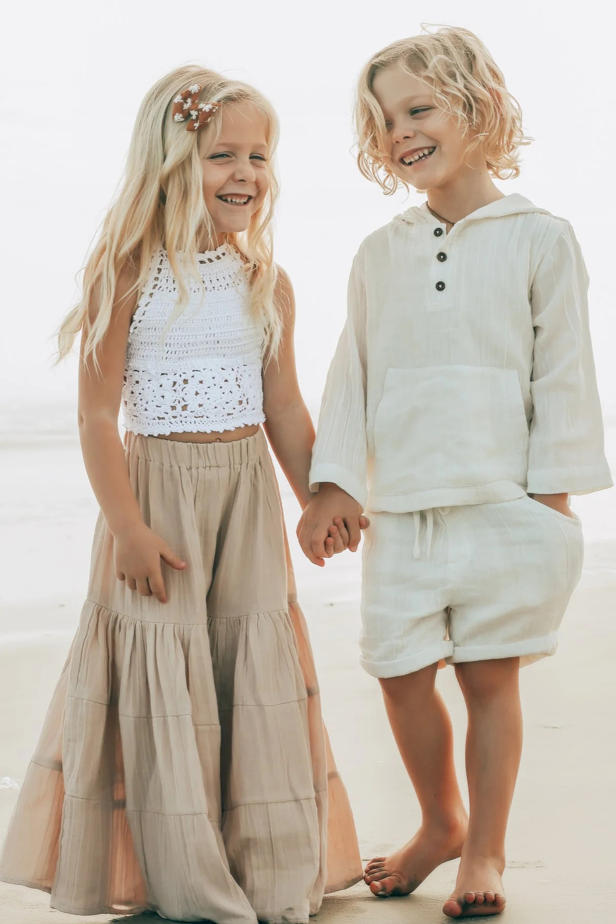 Bella Maxi Pants (latte muslin) | INDIE BLUE