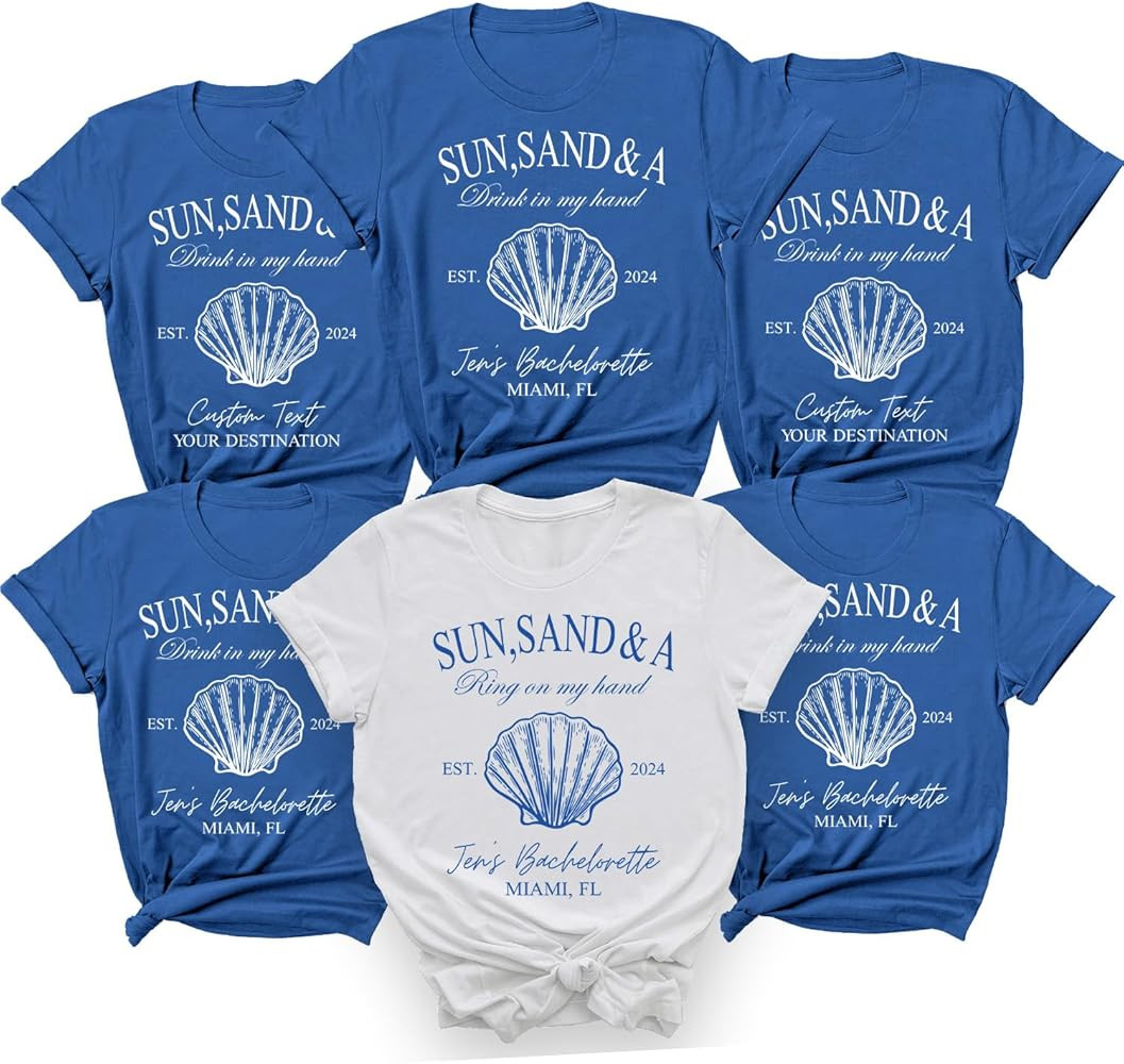 Bride Squad Nautical Bachelorette Party Shirts, Beach Cruise Shirt, Last Sail Before The Veil, Le... | Amazon (US)