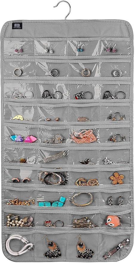 BB Brotrade Hanging Jewelry Organizer,Accessories Organizer,80 Pocket Organizer for Holding Jewel... | Amazon (US)