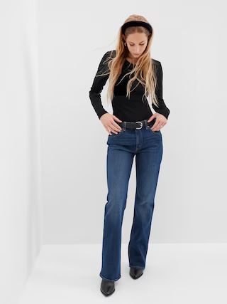 Mid Rise '90s Loose Flare Jeans with Washwell | Gap (US)