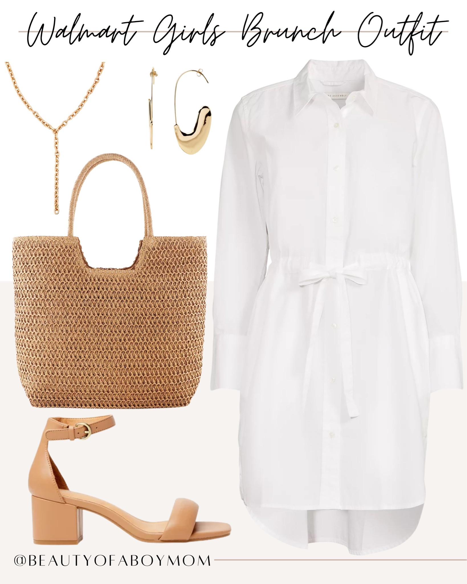 Walmart Spring Outfit Ideas - Dress - Affordable Fashion - Purse - Jewelry - Earring - Gold - Sandal - Shoe - Necklace - Cream 

#walmartpartner @WalmartFashion #WalmartFashion 

#LTKSeasonal #LTKstyletip #LTKFind