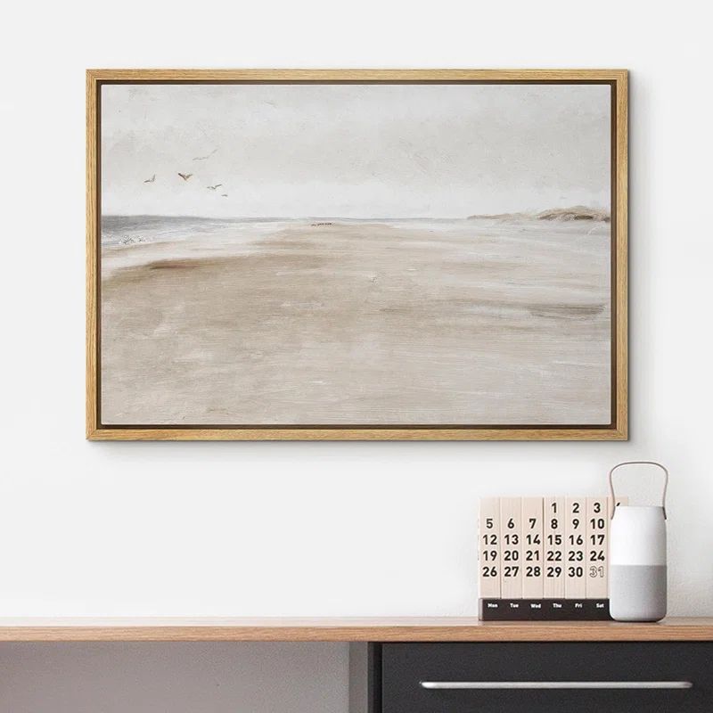 Sandy Beach Coastal Abstract Landscape Nature On Canvas Print | Wayfair North America