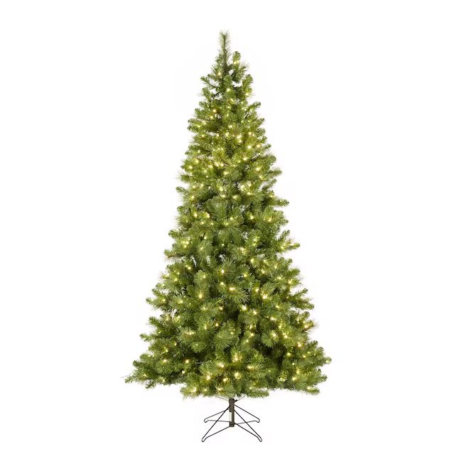 GE  7.5-ft Highlands Pine Pre-lit Traditional Artificial Christmas Tree with LED Lights | Lowe's