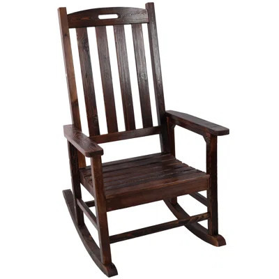 High-comfort Rocking Chair Wood Traditional Indoor Outdoor | Wayfair North America