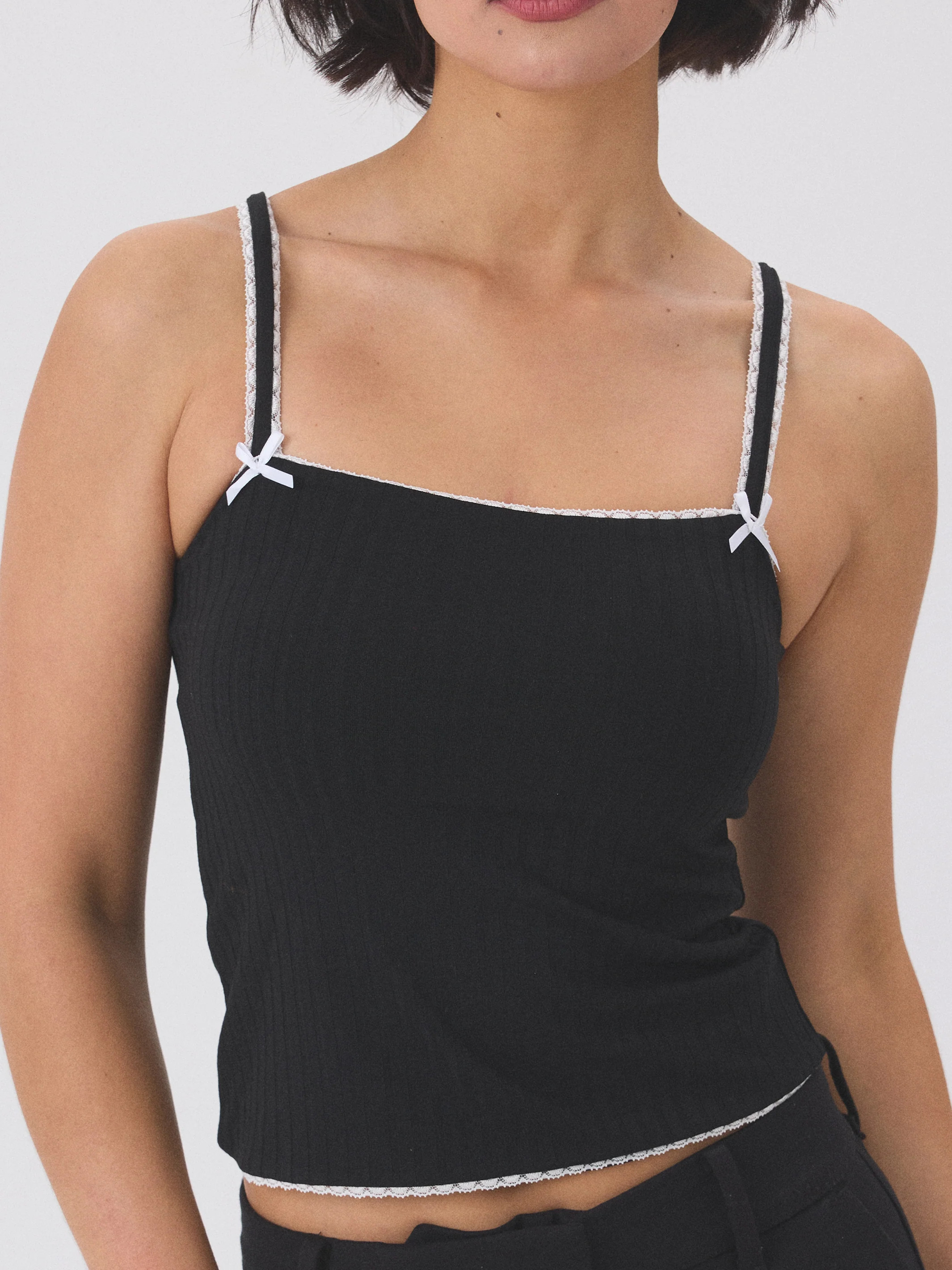 Lace Trim Tank | Klassy