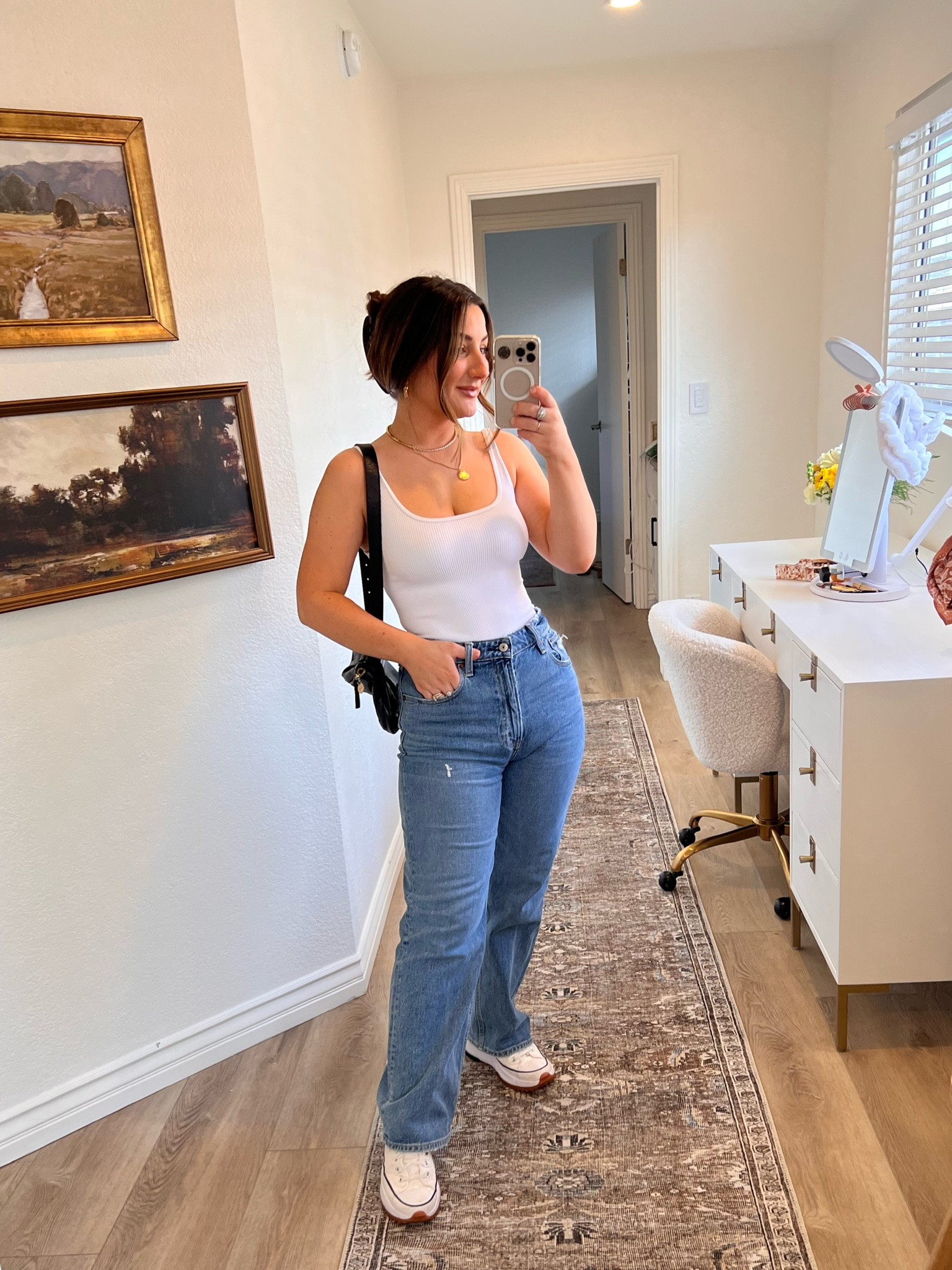 Jeans 26 extra short
Bodysuit small
Shoes TTS
Linked exact and similar bag

Game day outfit

#LTKunder50 #LTKstyletip #LTKunder100