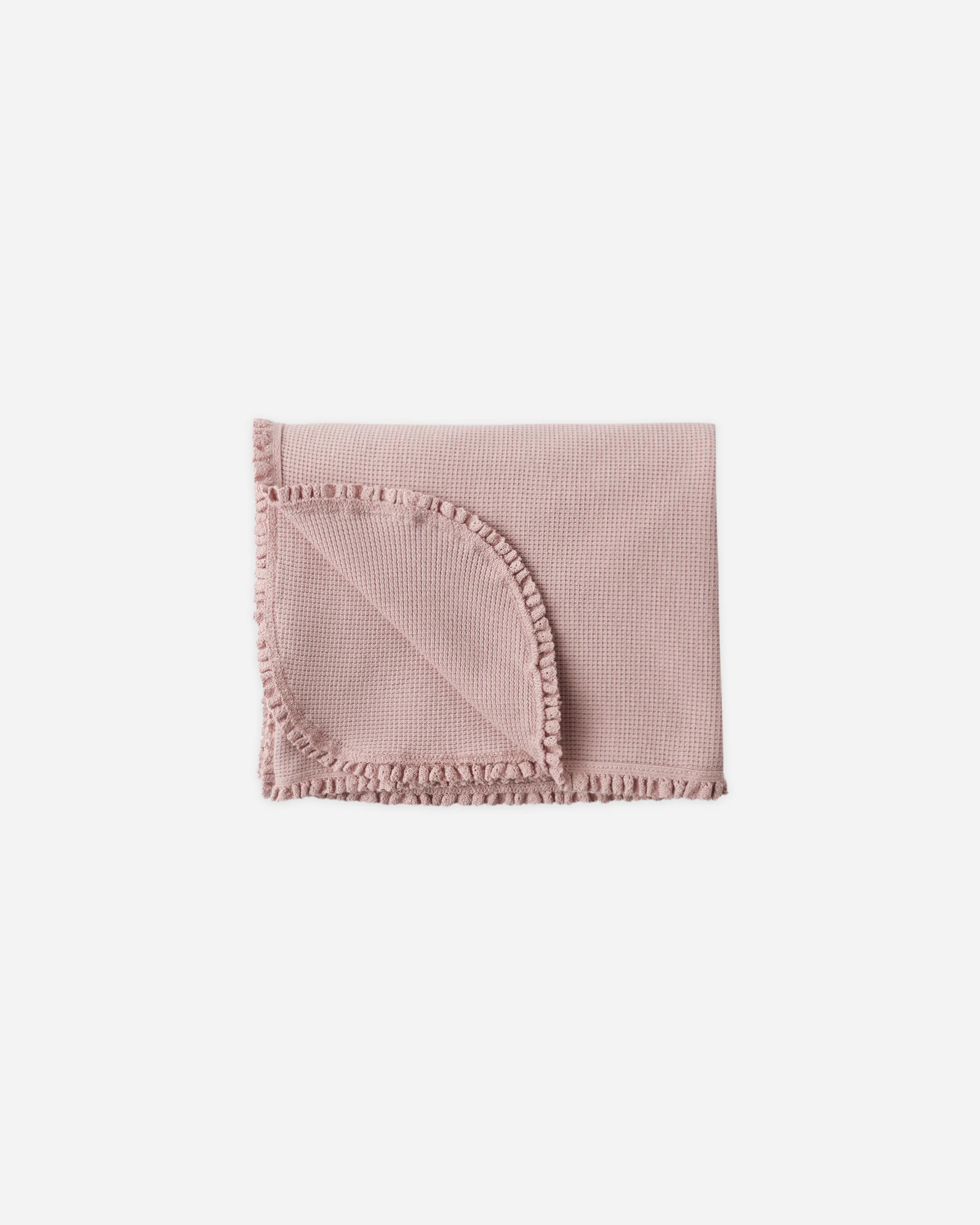 Waffle Baby Blanket Mauve | Rylee + Cru