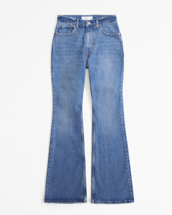 Women's Curve Love High Rise Vintage Flare Jean | Women's Bottoms | Abercrombie.com | Abercrombie & Fitch (US)