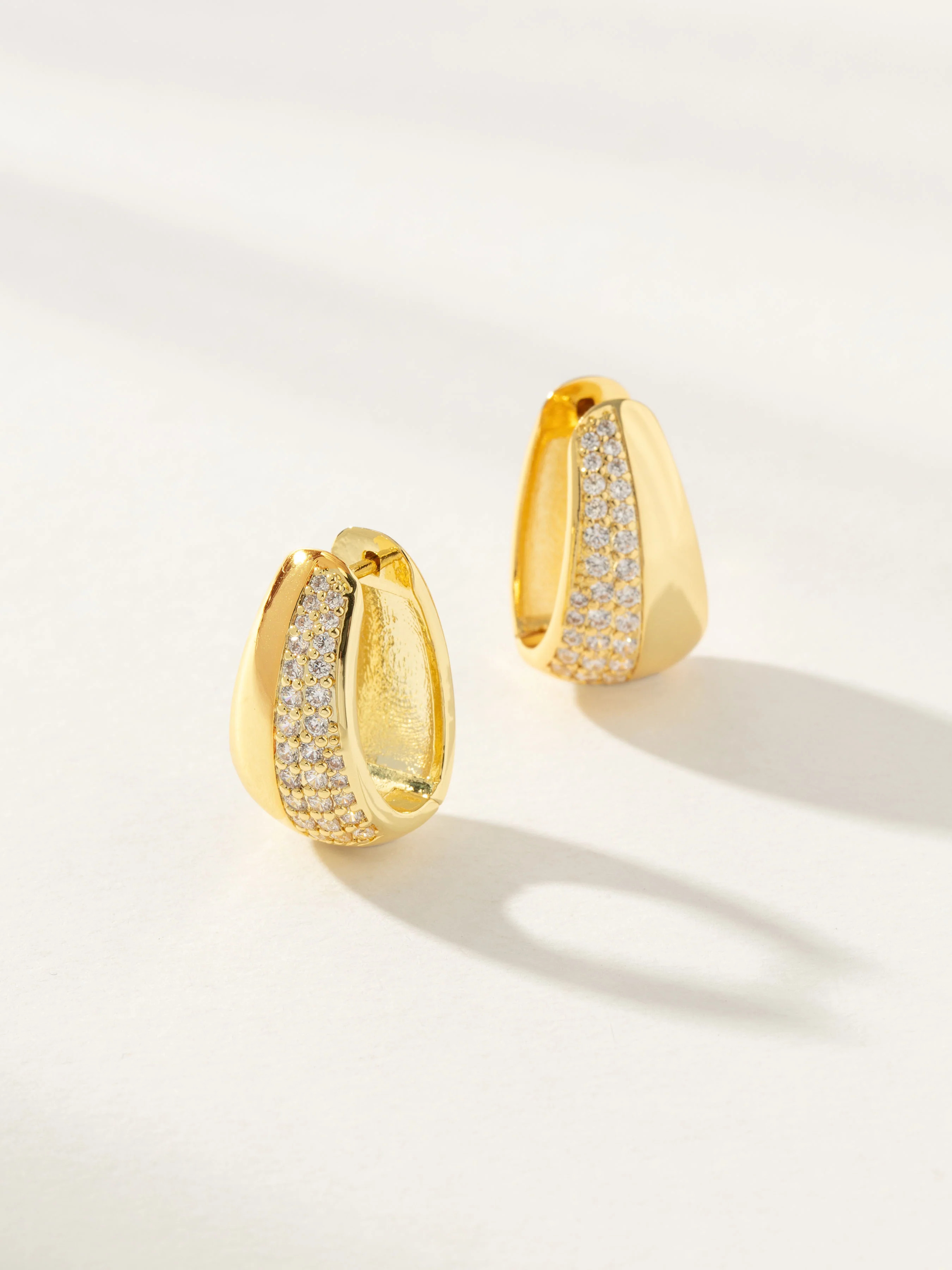 Gemini Statement Hoop Earrings in Gold | Uncommon James | Uncommon James