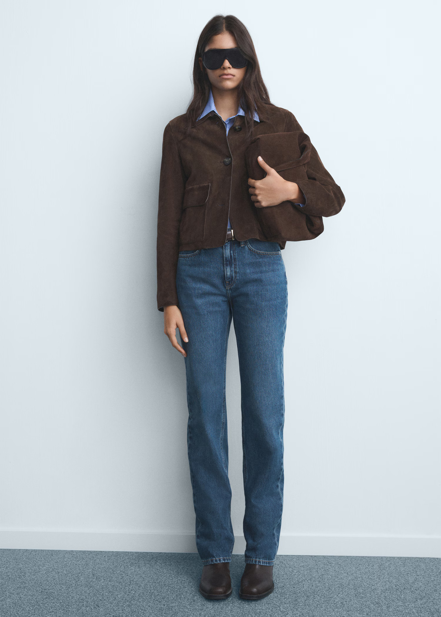 Matilda medium-rise straight-fit jeans | MANGO (UK)