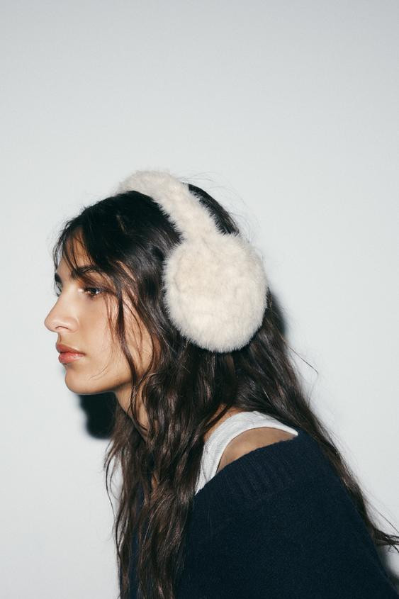PLAIN FAUX FUR EARMUFFS | Zara US