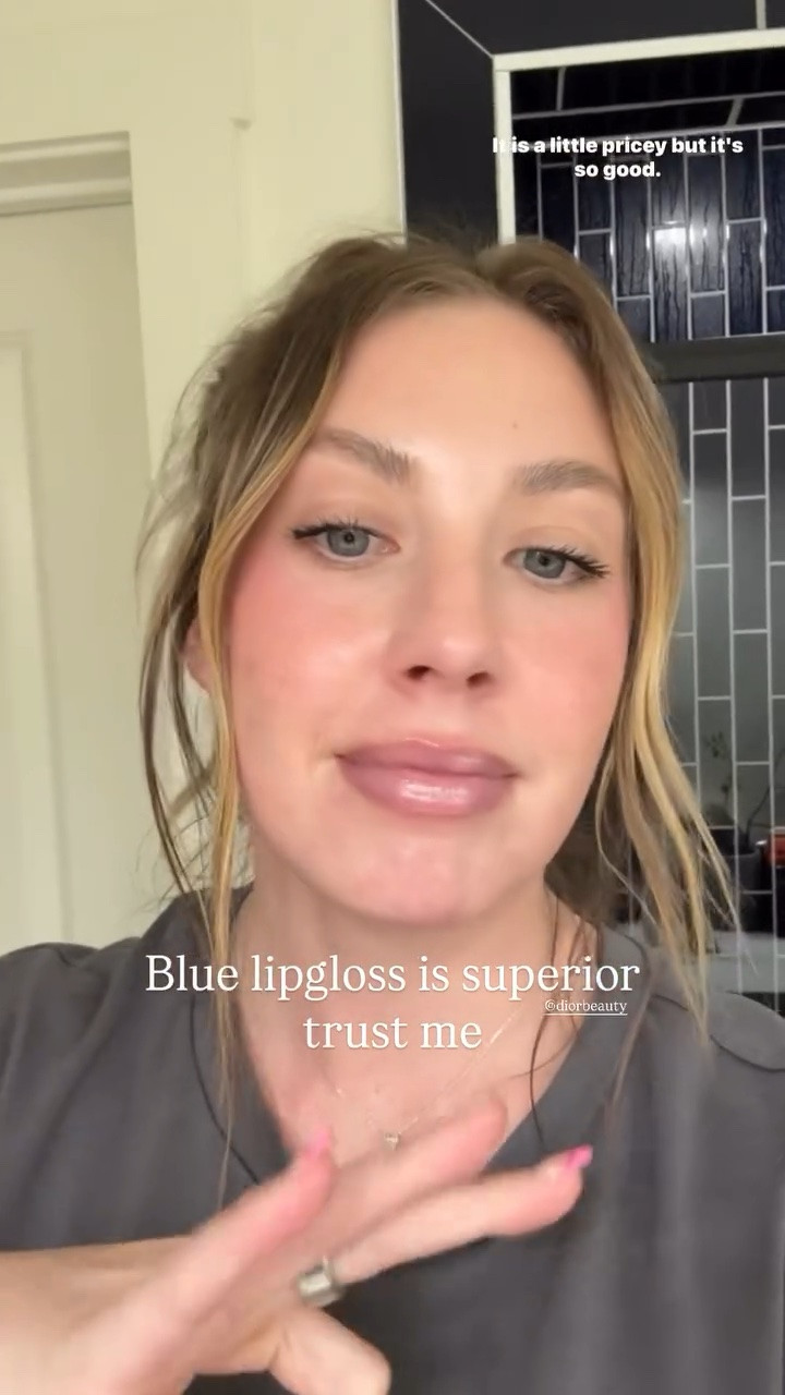Blue lipgloss is superior 
trust me  @diorbeauty