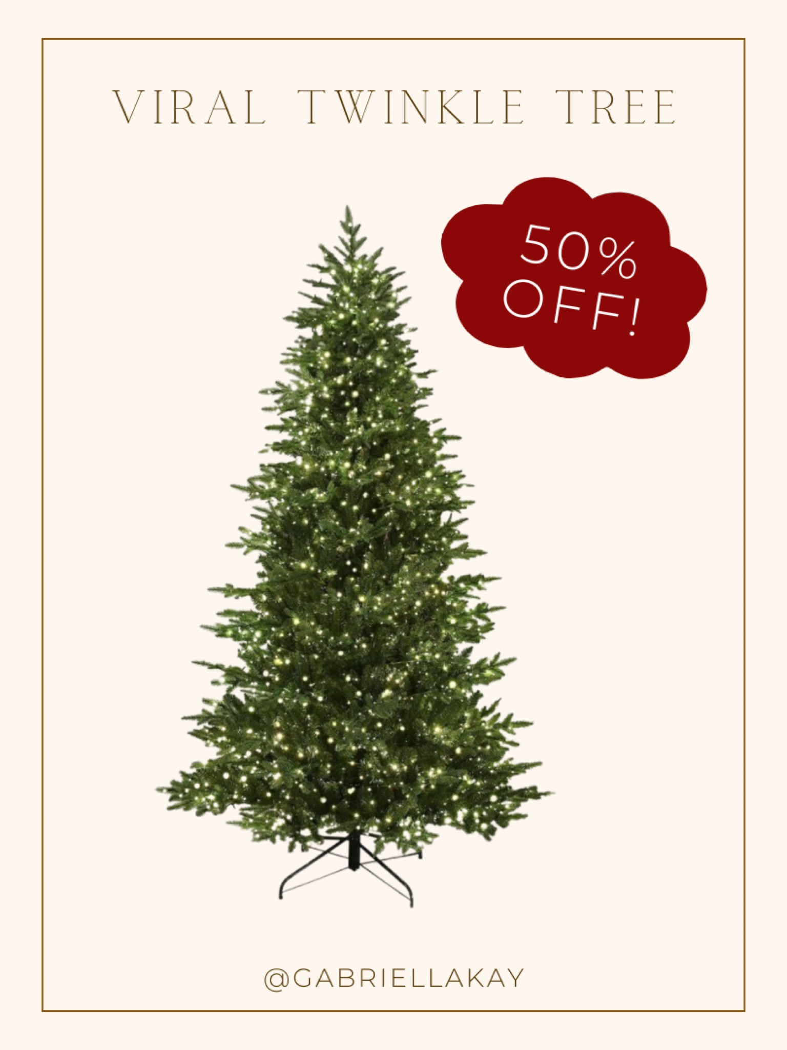 Our pre-lit twinkle tree is currently 50% off at Target! 🎄

#LTKSaleAlert #LTKHoliday #LTKSeasonal