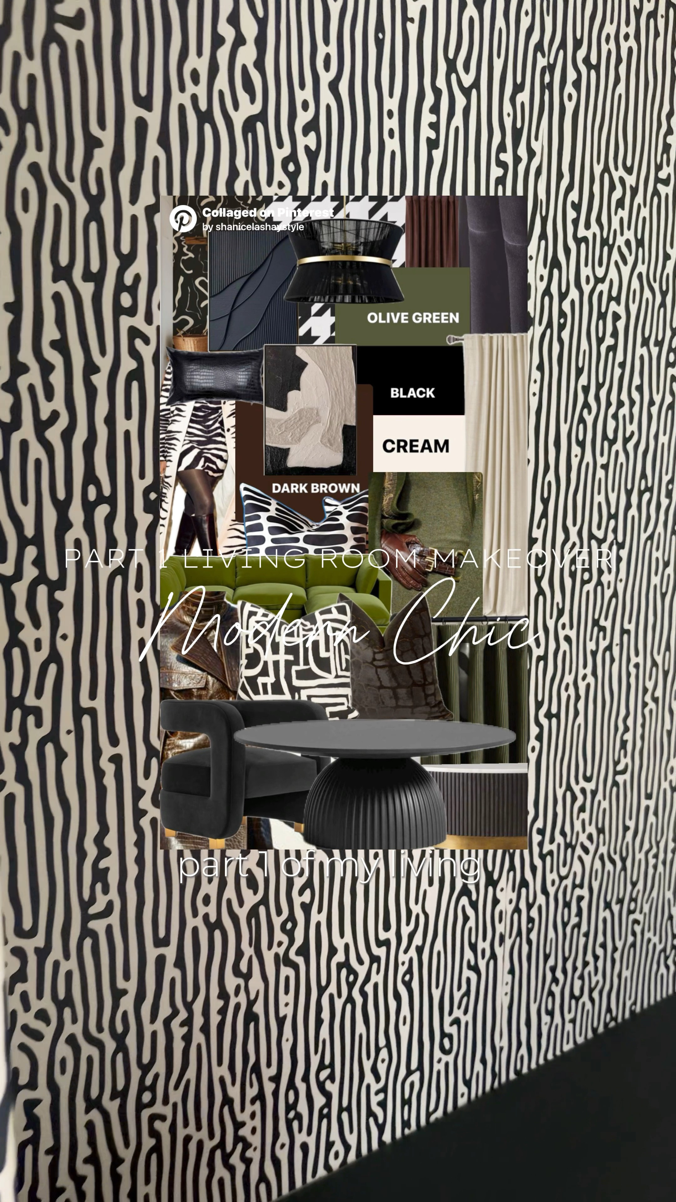 Part one of my living room makeover. Love the olive green, black, dark brown; and cream color scheme! Stay tuned for part two for the rest of the items, but sharing some below. 

Paint -Turkish coffee SW6076 Sherwin Williams 
Contact paper -Amazon 
Light fixture- Wayfair 
Wallpaper- ONDECOR
Olive sectional- Albany park (PILLOWCUSHION)
Beige rug- RUGS USA
Electric fire place- Amazon

#amazonhome #wayfairhome #paint #livingroommakeover #home #diy #olivelivingroom #modernchiclivingroom #blacklivinhroom #livingroomideas 


#LTKHome #LTKWatchNow #LTKStyleTip