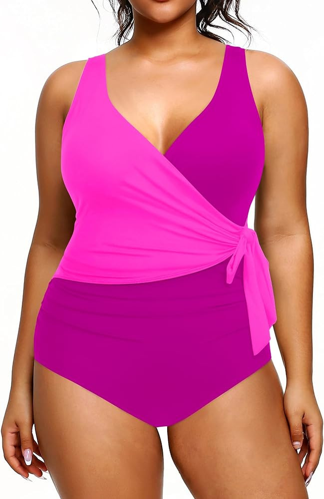Yonique Plus Size One Piece Swimsuits for Women Tummy Control Bathing Suits Full Coverage Swimwea... | Amazon (US)